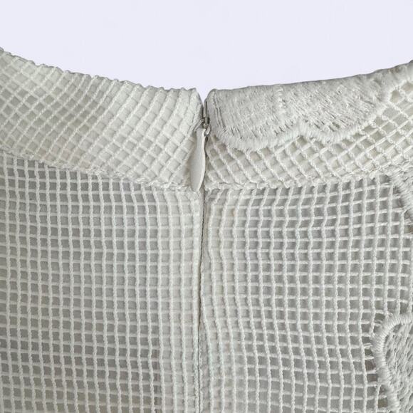 Anthropologie x Mare Mare Sabine Embroidered White Mini Dress size L - Picture 5 of 7